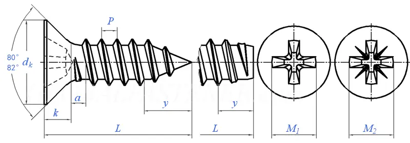 Din 7982 Countersunk Head Self Tapping Screw